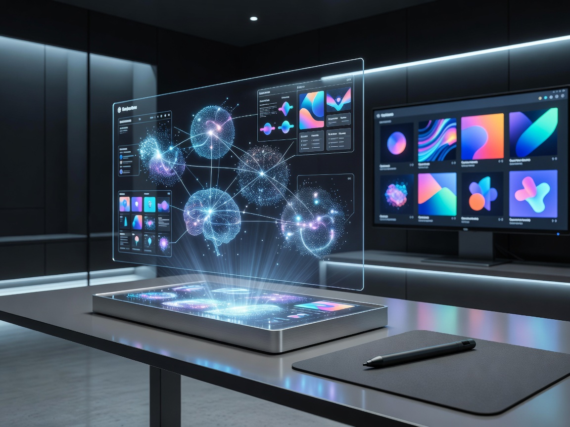 Social Media AI Design Suite Concept Art